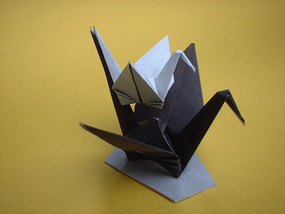 裁ち折り紙 折り鶴 （tachi origami ） | SSブログ